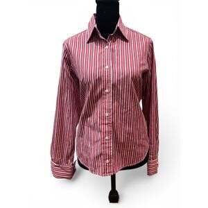 Brooks Brothers Vintage Womens Striped Cotton Button-Down Shirt | Size XS